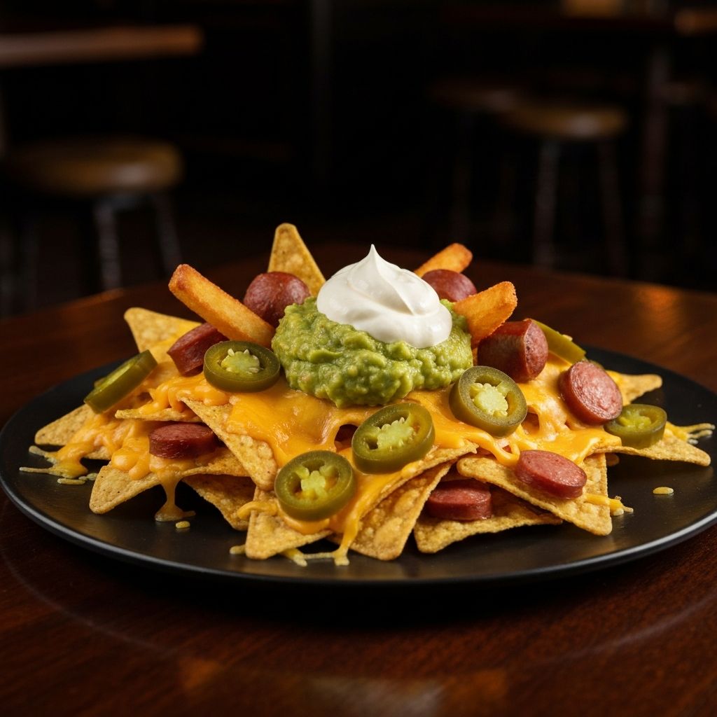 Salchipapas y nachos